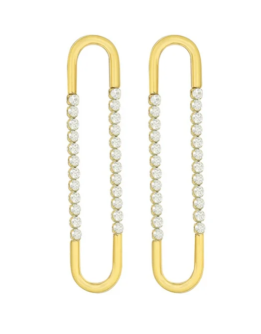 Women’s modern hoop earrings-Adassa