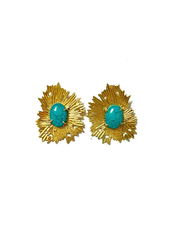 Women’s gold drop earrings-Hyacinth