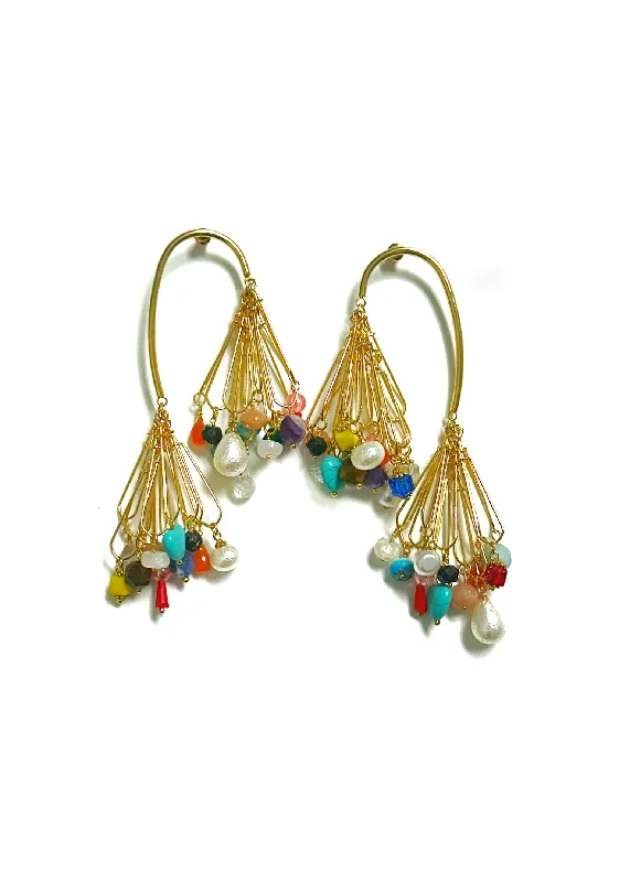 Women’s chunky earrings-Harrison