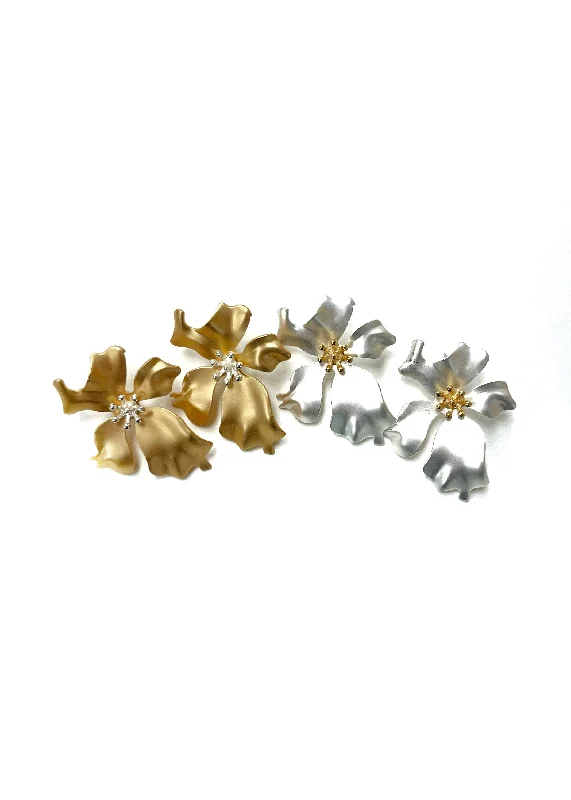 Women’s floral earrings-Wright