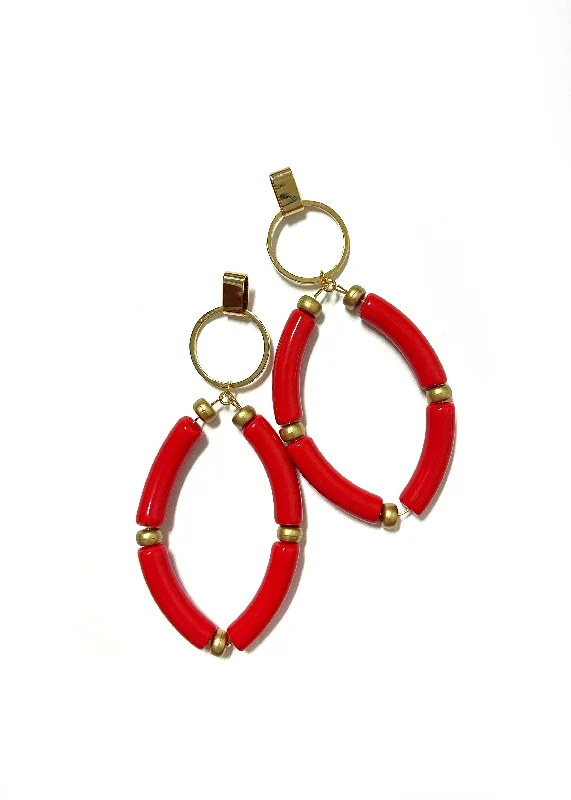 Women’s everyday hoop earrings-Celida | Game Day