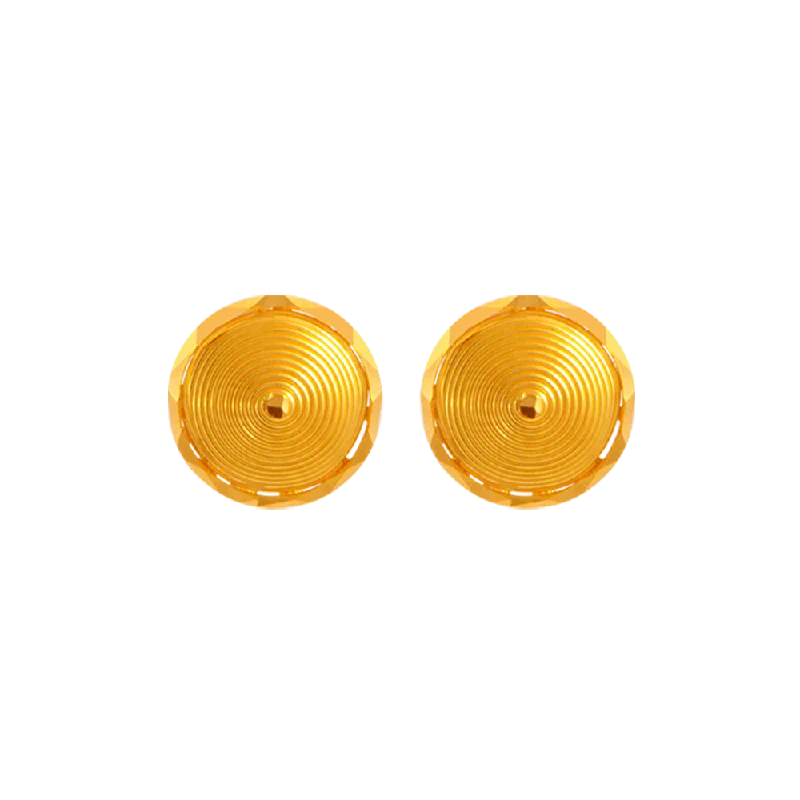 Women’s luxury stud earrings-22KT Yellow Gold Jhumki Earrings For Women