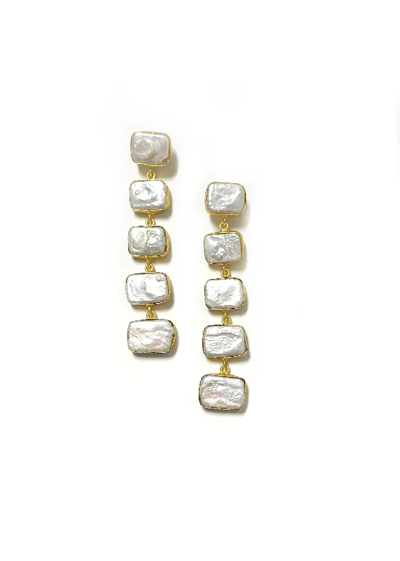 Women’s cubic zirconia earrings-Raza Pearl