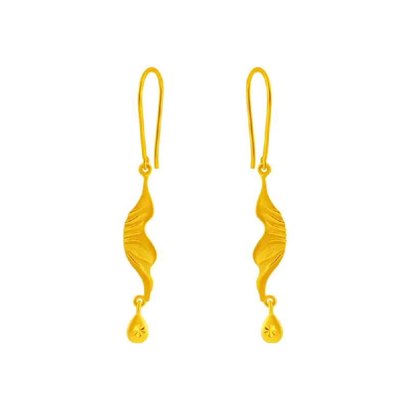 Women’s custom name earrings-14KT (585) Yellow Gold Clip-on Earrings For Women