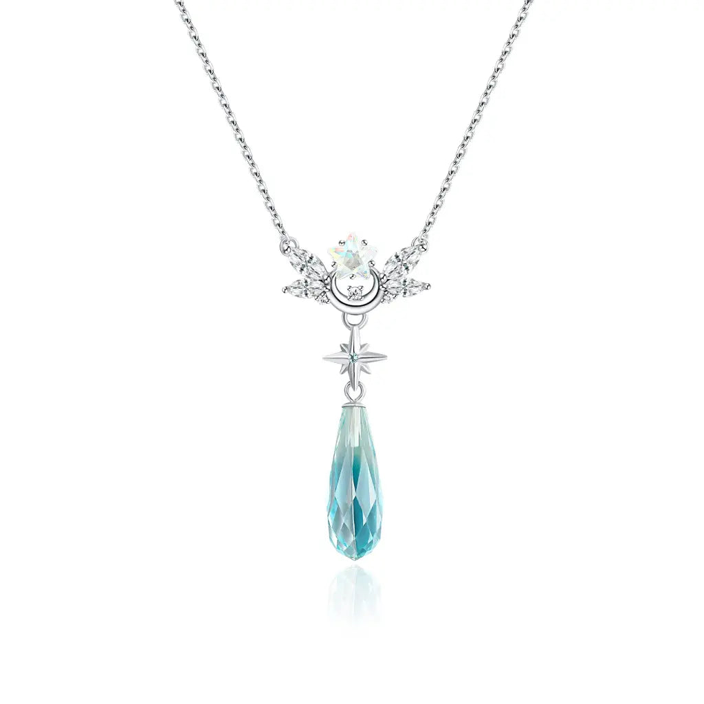 Women’s birthstone pendant necklaces-Skylar Crystal Drop Necklace