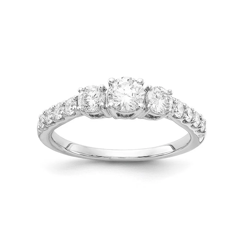 Women’s minimalist diamond engagement rings-1ctw Certified Lab Grown Diamond Engagement Ring