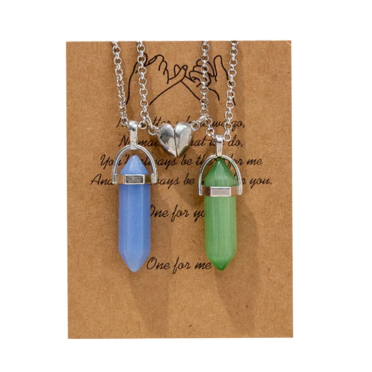 A Pair of Blue and Green Pendants