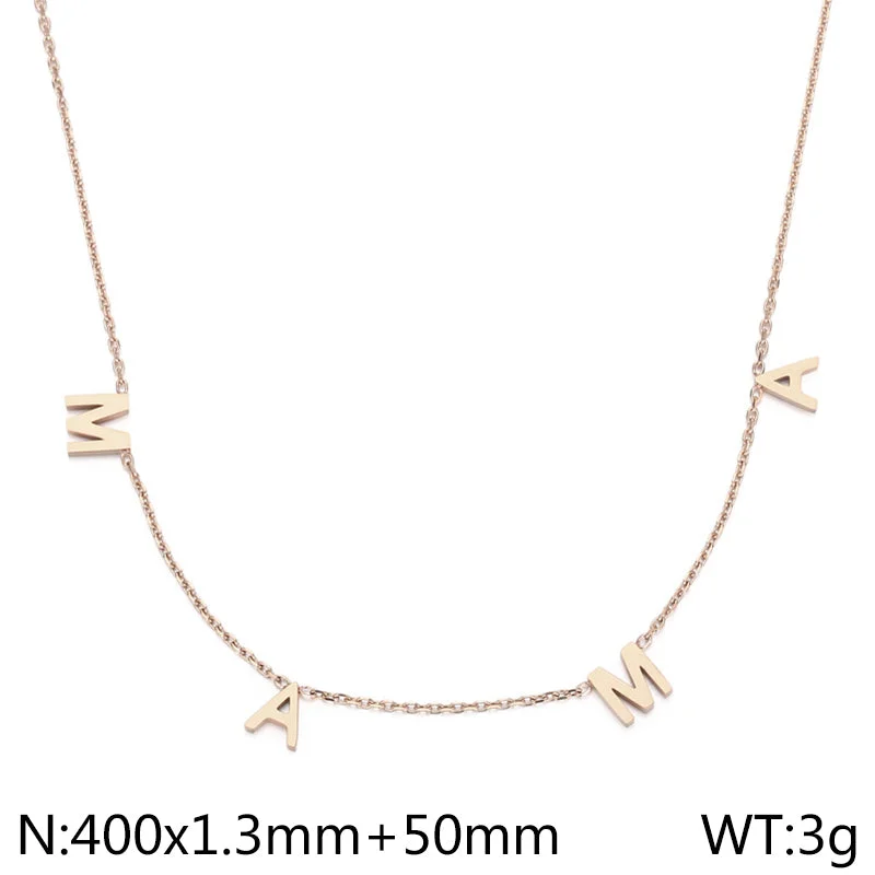 Rose Gold Necklace Kn235391-K