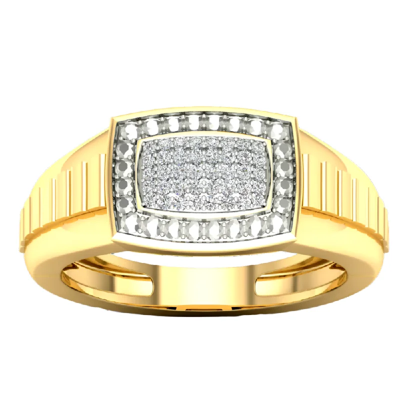 Women’s gold engagement rings-Men's .10ctw Diamond Ring