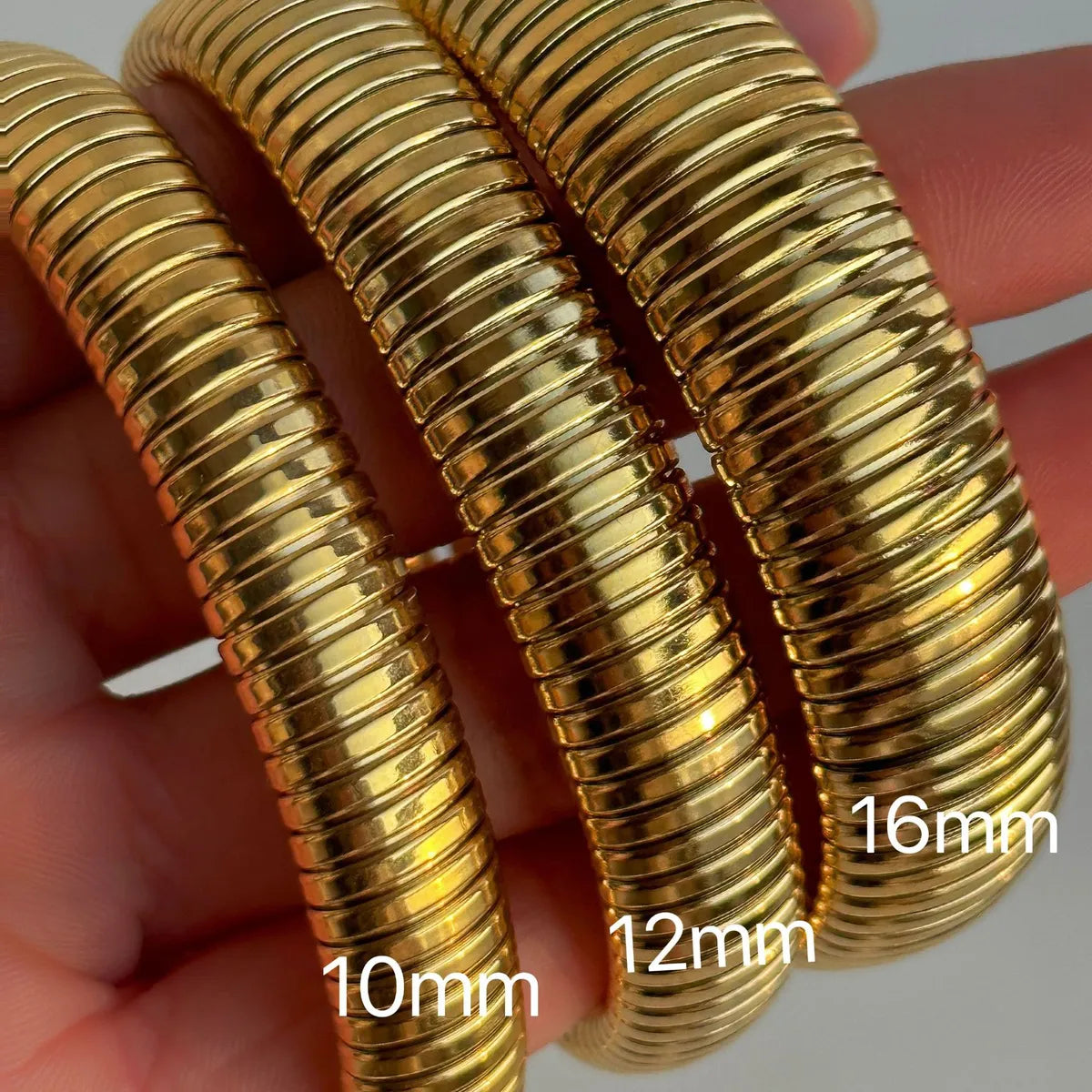 Width 12mm, Length 20cm, Golden