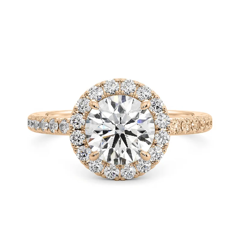 Women’s three-stone engagement rings-Diamond Engagement Ring