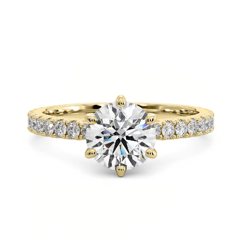 Women’s affordable diamond engagement rings-Diamond Engagement Ring