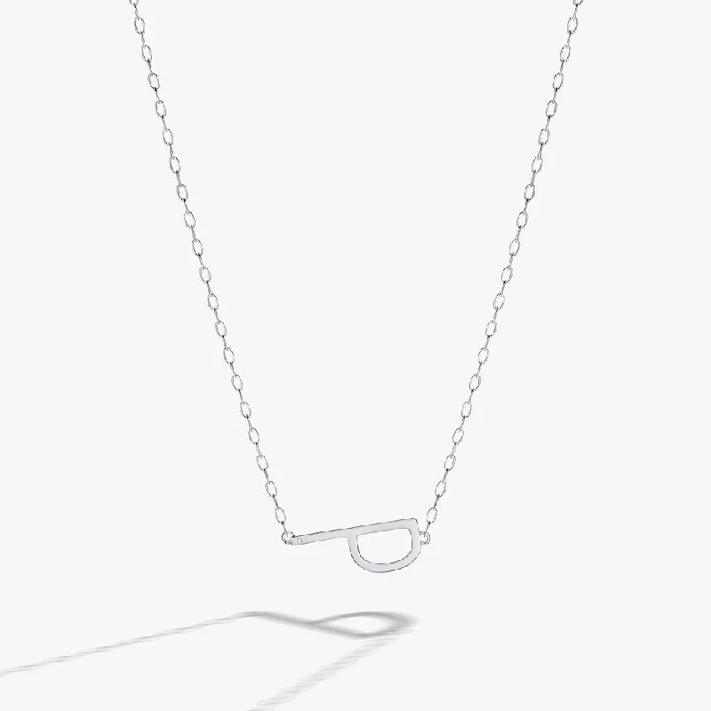 Women’s long necklaces-Initial P Precious Elongated Necklace