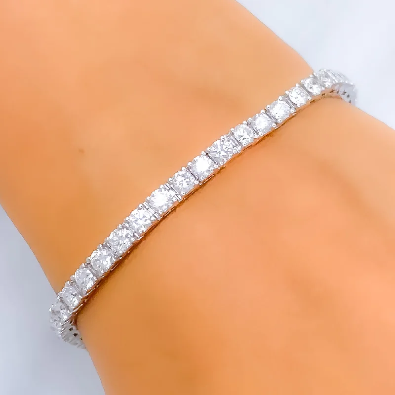 Women’s stackable bracelets-Charming Chic Diamond + 14k Gold Bracelet