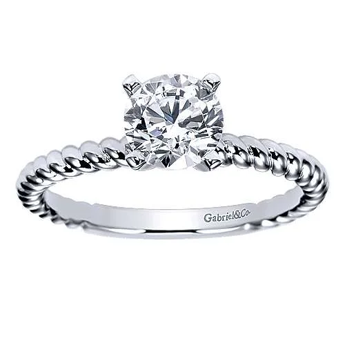 Women’s radiant cut engagement rings-Diamond Engagement Ring