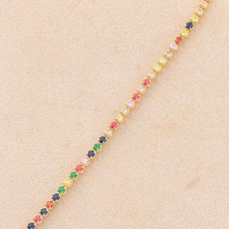 2mm Colorful Crystals-Gold