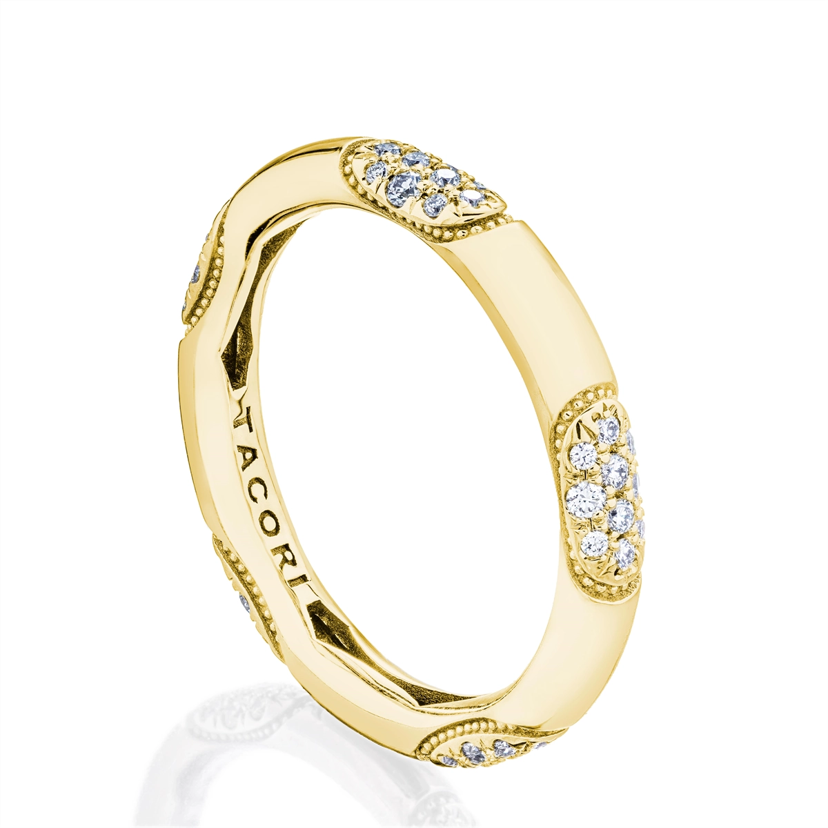 Women’s mixed metal engagement rings-Tacori 18K Yellow Gold Diamond Ring