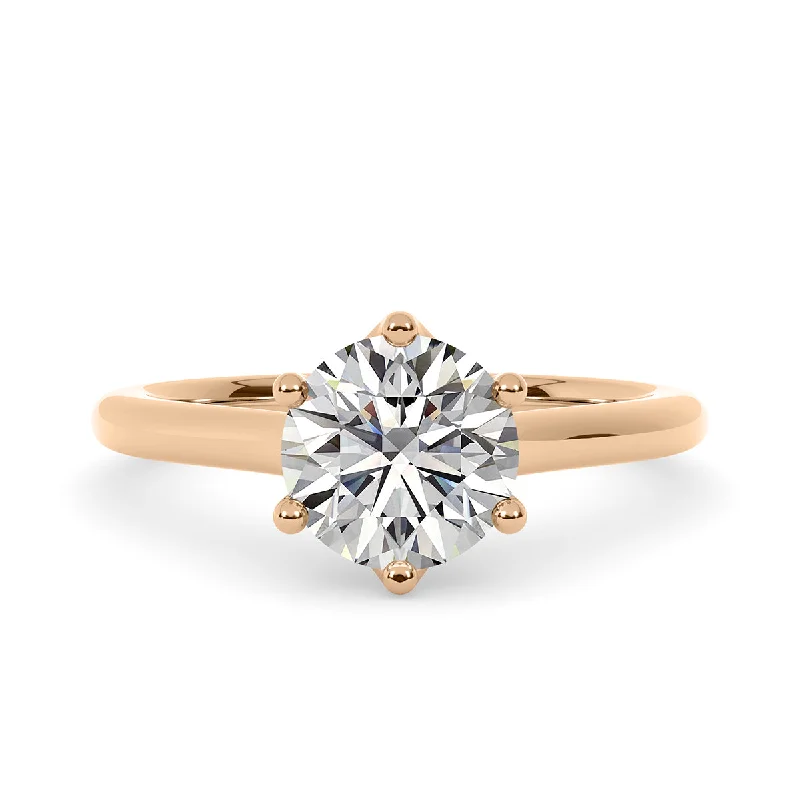 Women’s vintage engagement rings-Diamond Engagement Ring