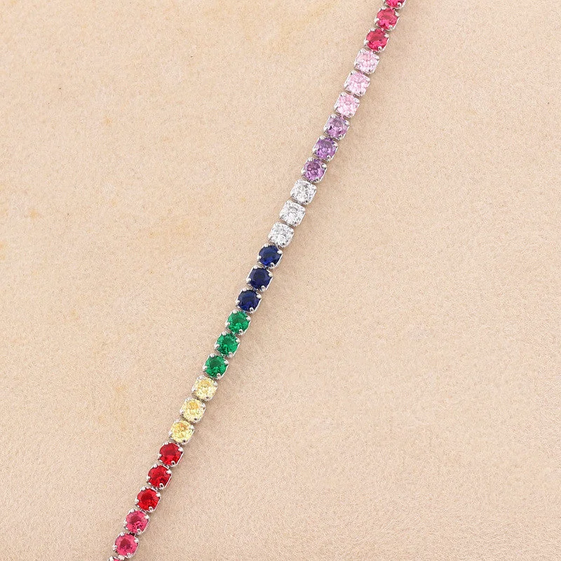 3mm Positioning Colorful Crystals-White Gold Color