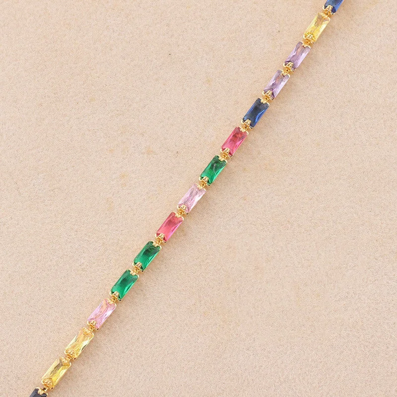 2.5 * 5mm Colorful Crystals-Gold