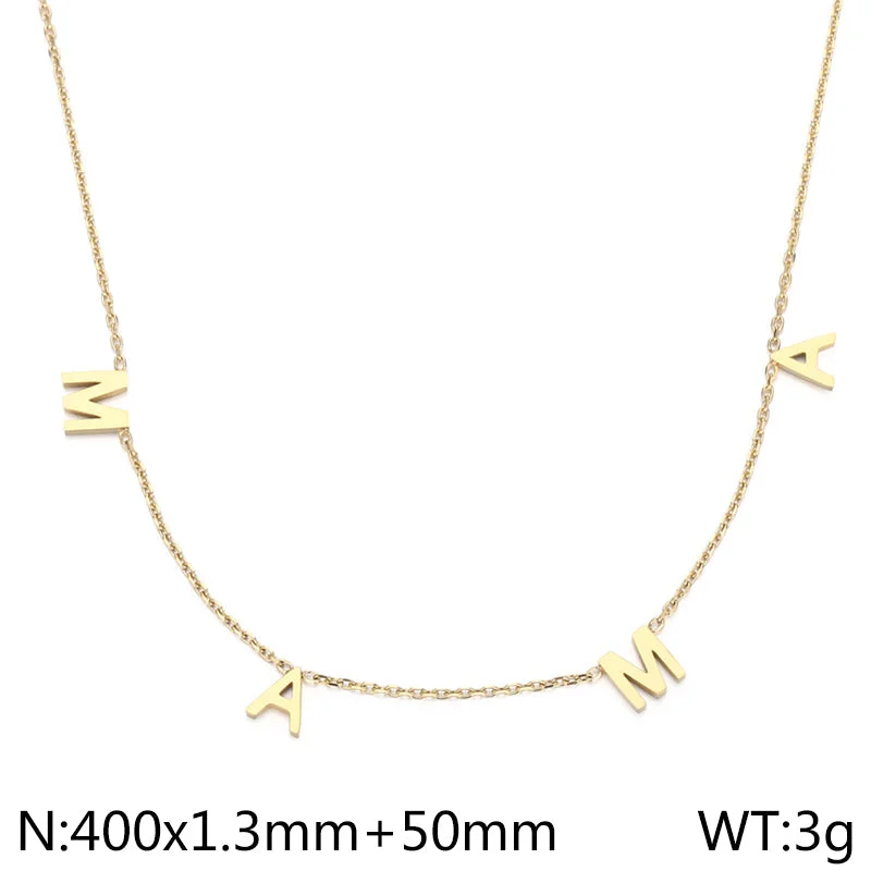 Gold Necklace Kn109678-GC