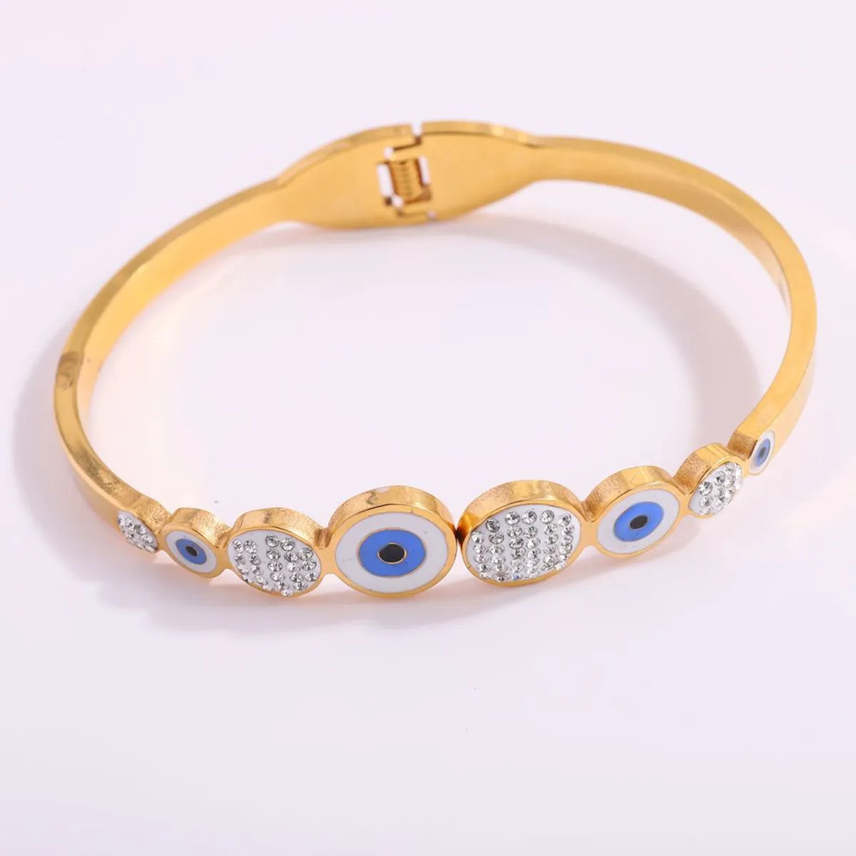 Size Blue Eye Open-Ended Bracelet