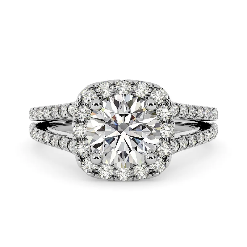 Women’s classic solitaire engagement rings-Diamond Engagement Ring