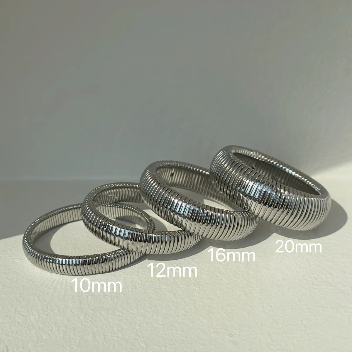 Width 10mm, Length 20cm, Silver