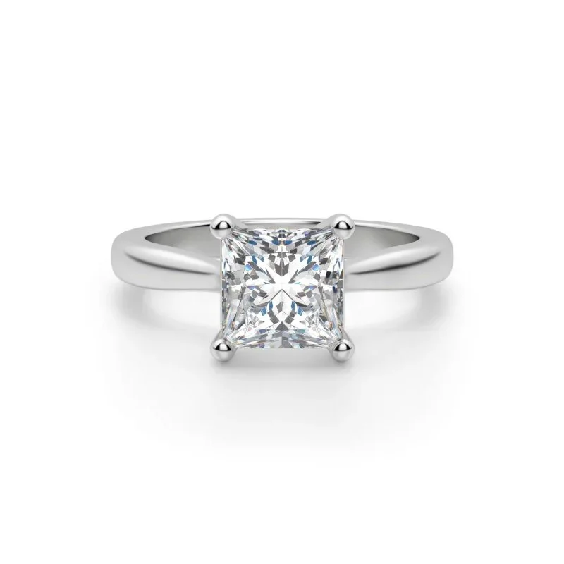 Women’s eternity engagement rings-2ct Certified Lab Grown Diamond Solitaire Engagement Ring