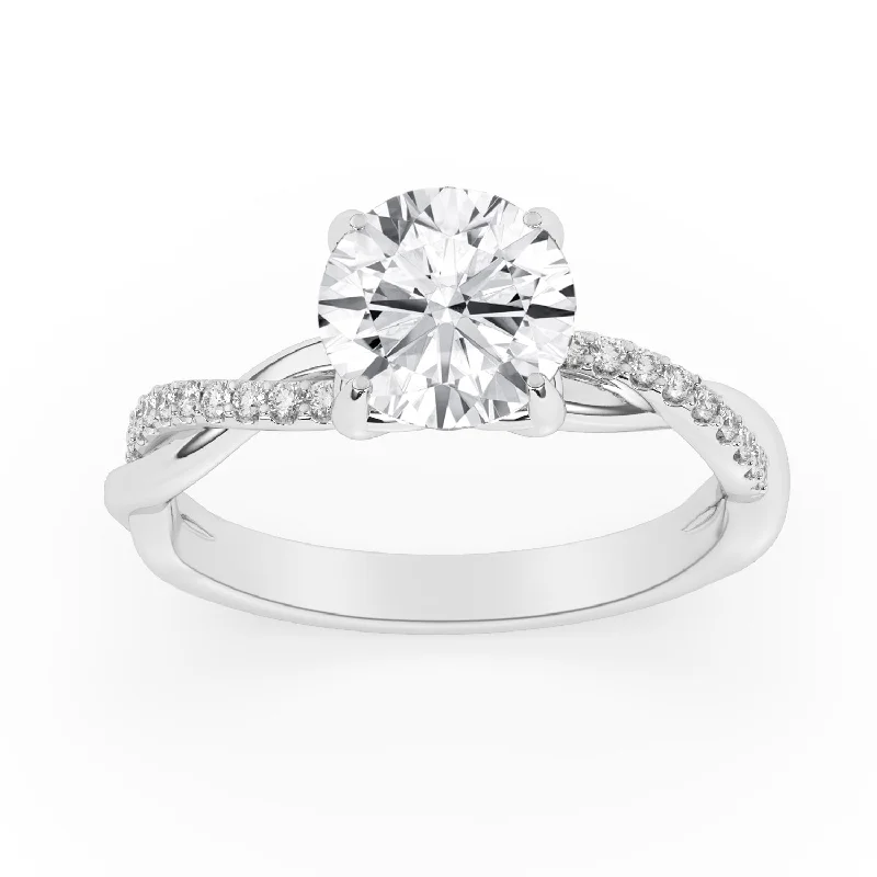 Women’s yellow diamond engagement rings-2.15ctw Certified Lab Grown Diamond Engagement Ring