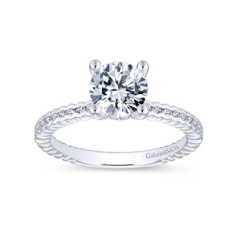 Women’s emerald cut engagement rings-Diamond Engagement Ring