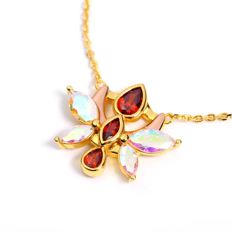 Women’s gold necklaces-The Swan Necklace