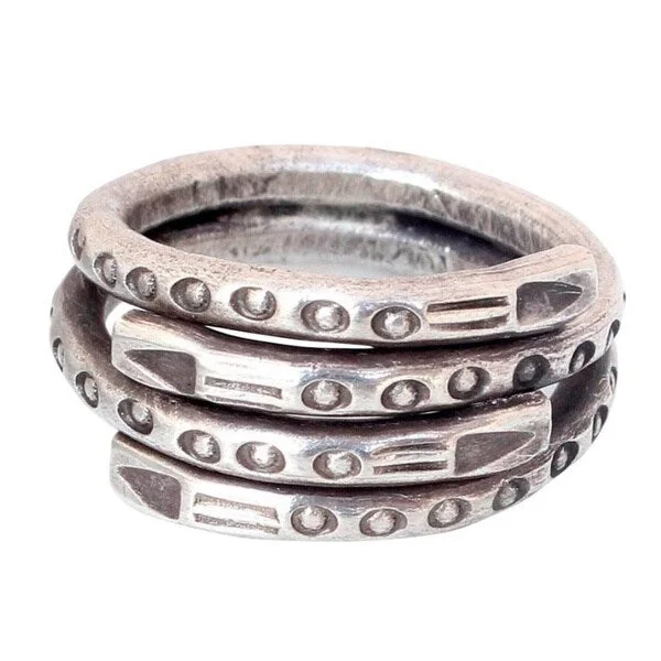 Women’s vintage diamond rings-NOVICA Handmade Sterling Silver 'Hill Tribe Spiral' Wrap Ring (Thailand)