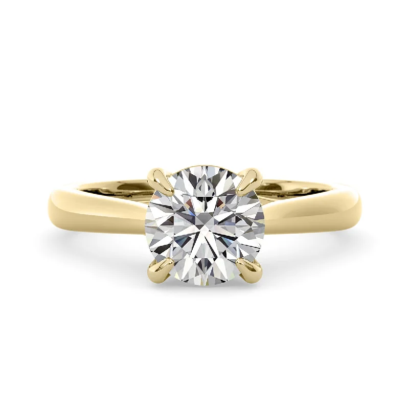 Women’s princess cut halo engagement rings-Diamond Engagement Ring