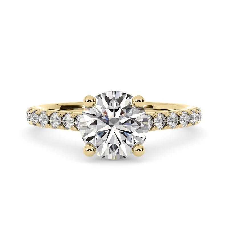 Women’s twist engagement rings-Diamond Engagement Ring