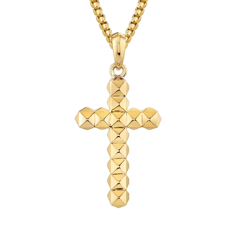 Women’s statement necklaces-Men's 3D Tetra Cross