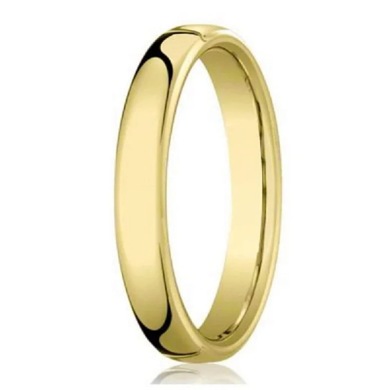 Women’s sapphire engagement rings-18K Yellow Gold Men's Designer Wedding Ring with Heavy Fit | 4.5mm