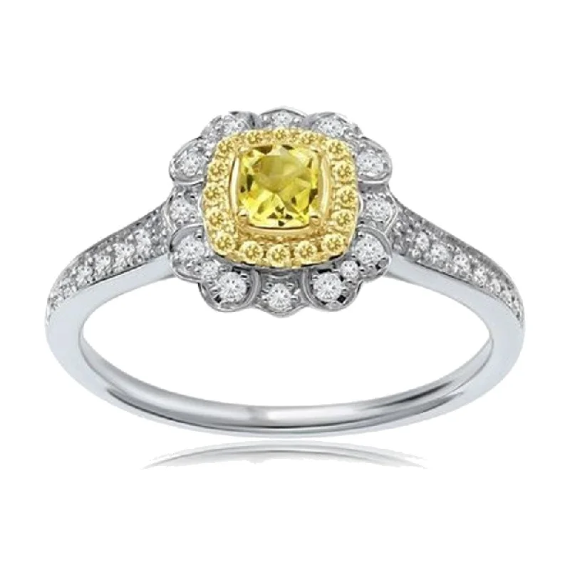 Women’s diamond engagement rings-Le Vian Sunny Yellow Diamond Ring