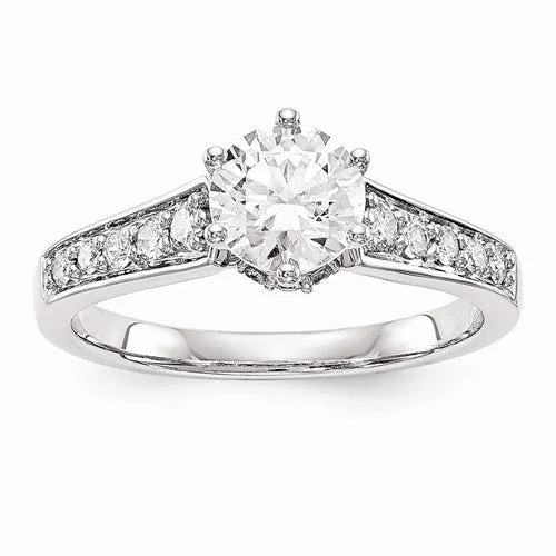 Women’s art deco diamond engagement rings-1.14CT. White Gold Diamond Engagement Ring