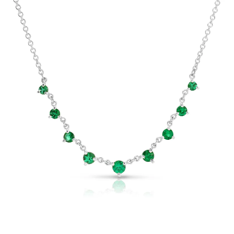 Women’s luxury diamond necklaces-Green Emerald Mini Starstruck Necklace