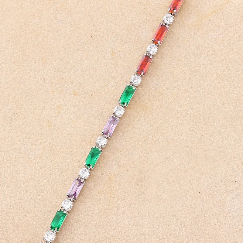 3*6 3mm Colorful Crystals-White Gold Color