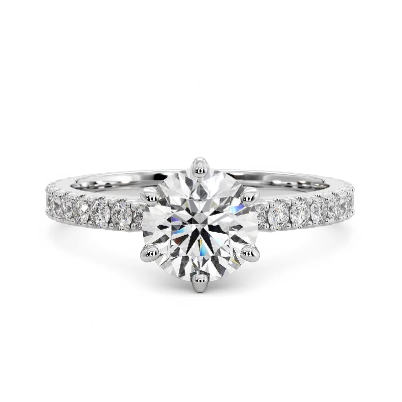 Women’s fancy diamond engagement rings-Diamond Engagement Ring