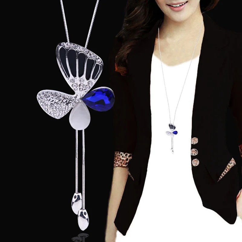 Butterfly Silver Blue