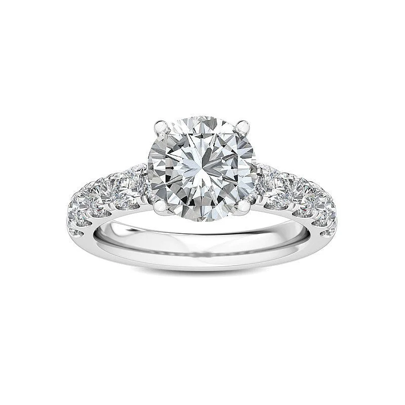 Women’s modern solitaire engagement rings-2-1/4ctw Lab Grown Diamond Engagement Ring