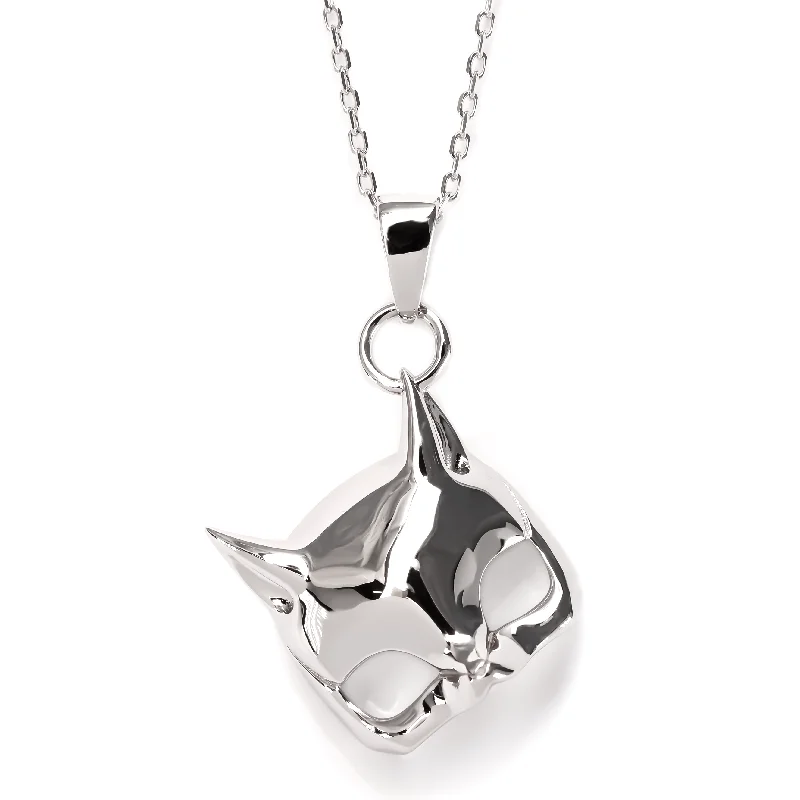 Women’s stylish diamond necklaces-Panther Mask Pendant