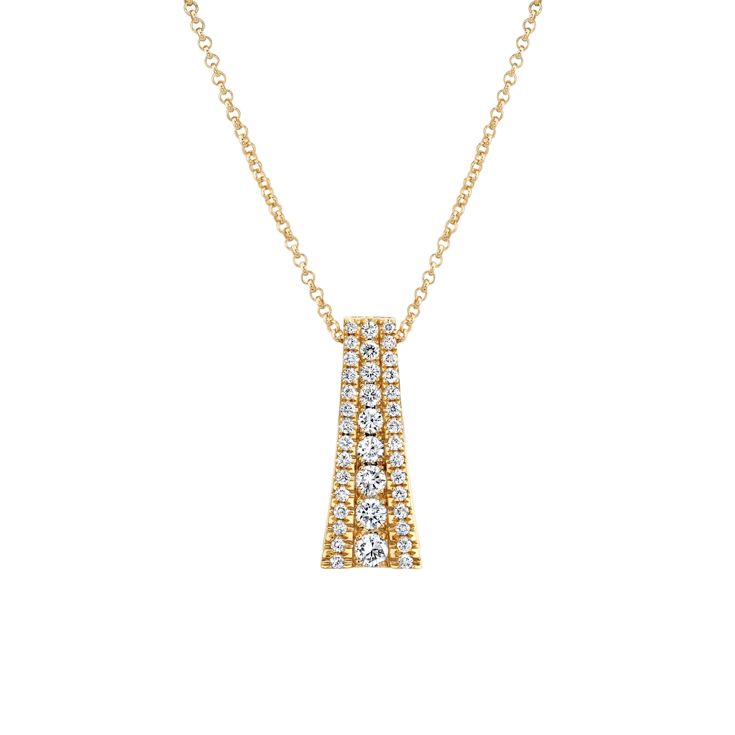 Women’s elegant gold necklaces-Europa Flare Pendant