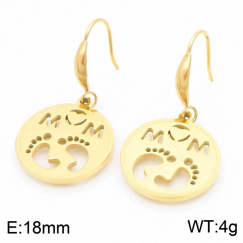 Gold Earrings Ke113772-KLX