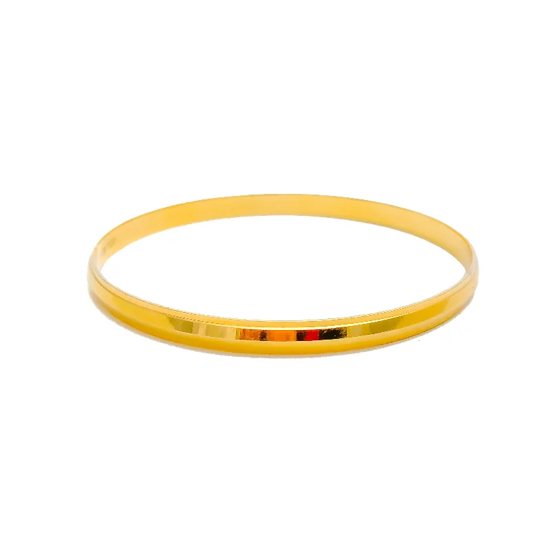 Women’s luxury gold bracelets-Lovely Fine Men's 22k Gold Bangle