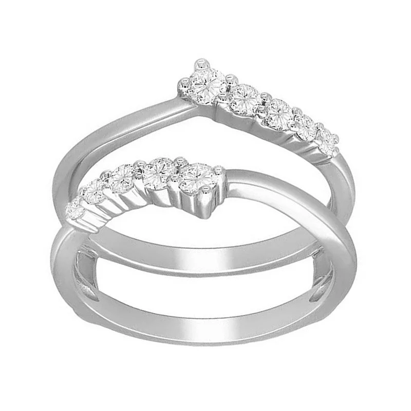 Women’s luxury engagement rings-5/8ctw Diamond Ring Guard