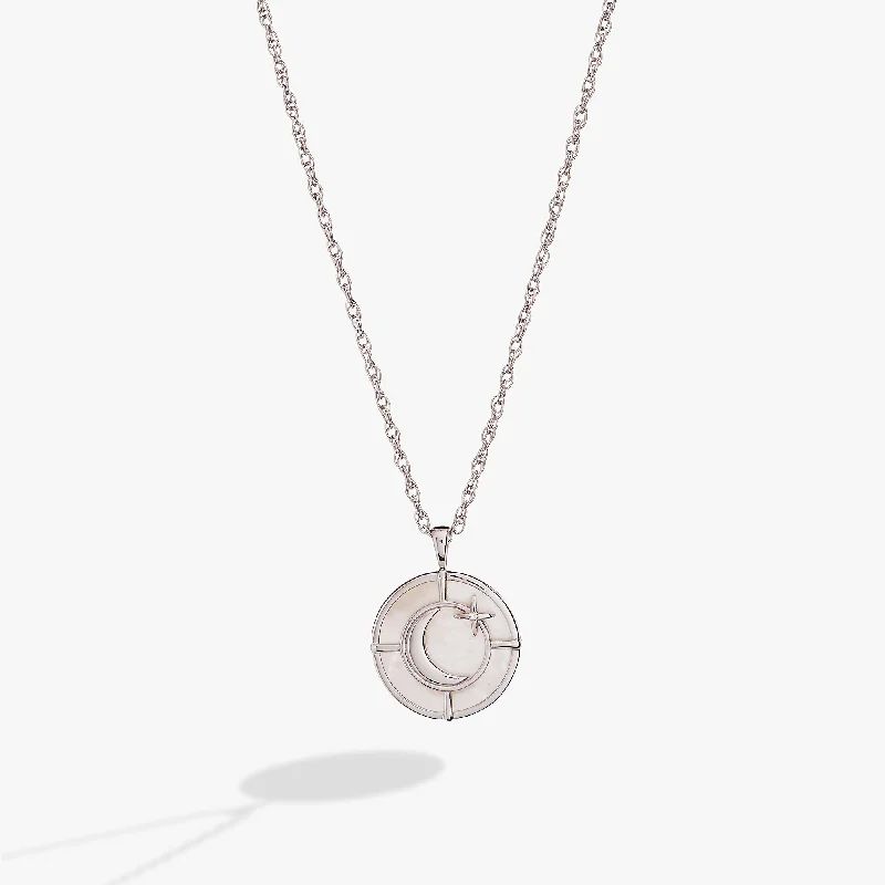 Women’s luxury pearl necklaces-Genuine Mother of Pearl Signature Pendant Necklace